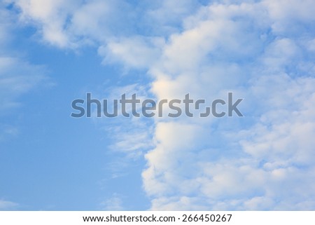 Clouds in blue sky