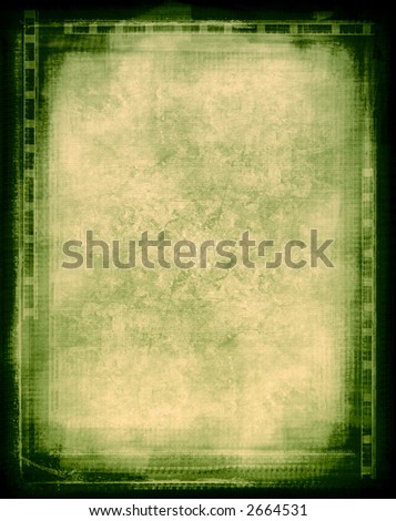 Computer designed grunge border and aged textured paper background   with space for your image or text