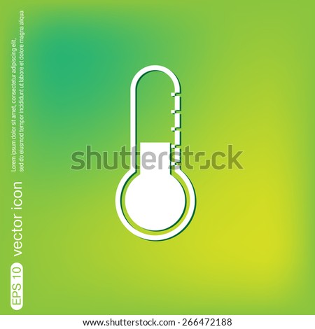 thermometer icon. temperature symbol