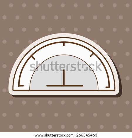 stationary protractor theme elements vector,eps