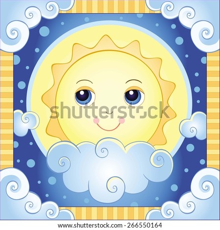 The sun.
Vector illustration of the sun. Gradient and solid fill only, no gradient mech.
