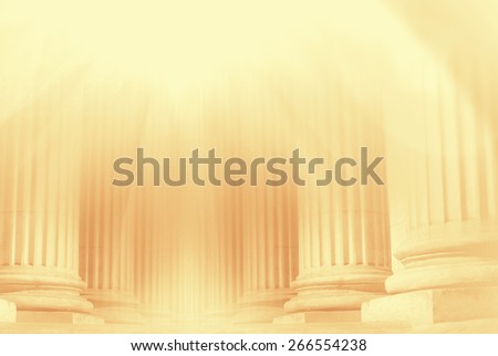 Close-up of a bright classical pillar