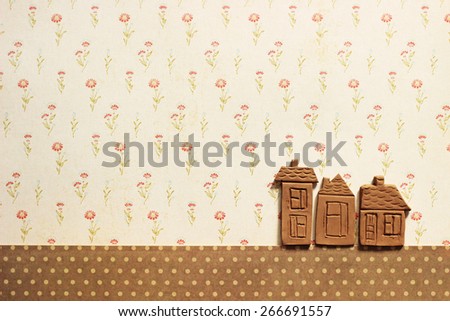little clay houses, place for your text