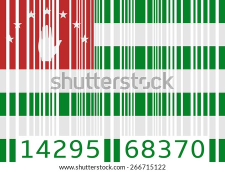 bar code flag abkhazia