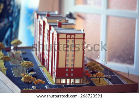 layout of an apartment building, architecture concept