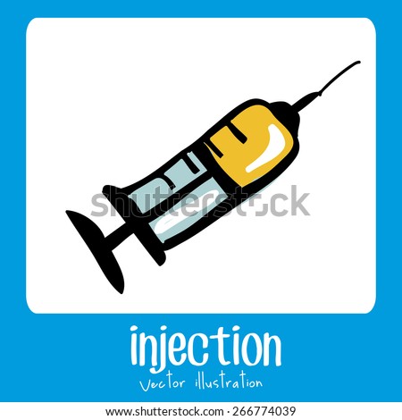 Medical design over blue background, vector illustration