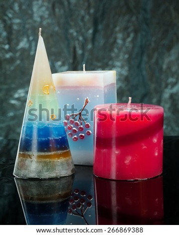 Hand made candles.Beautiful candle design 