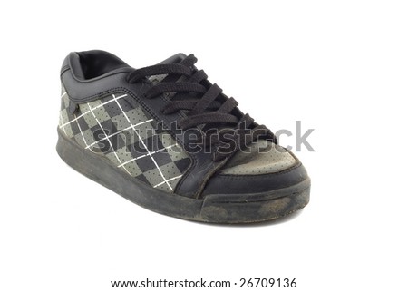 old emo shoe isolated