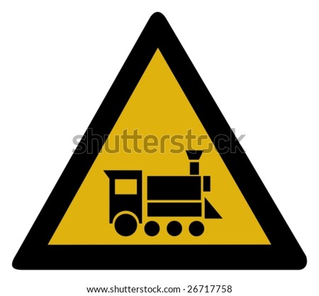 Warning sign - locomotive