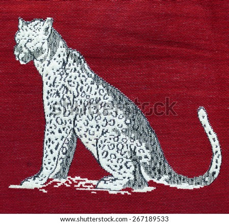 Black and white leopard pattern on pillow case