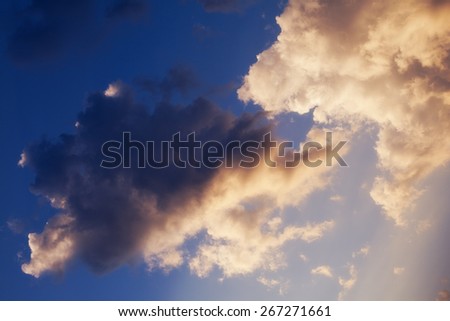 beautiful sky background with clouds