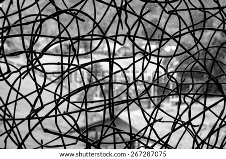 wire fence background and texture