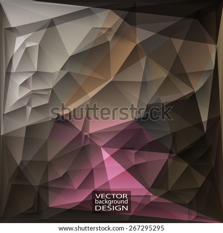 Multicolor Design Templates. Geometric Triangular Abstract Modern Vector Background.