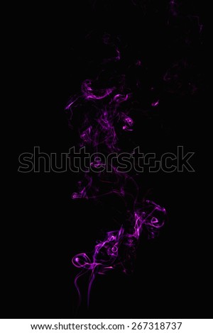 Purple smoke on a black background.