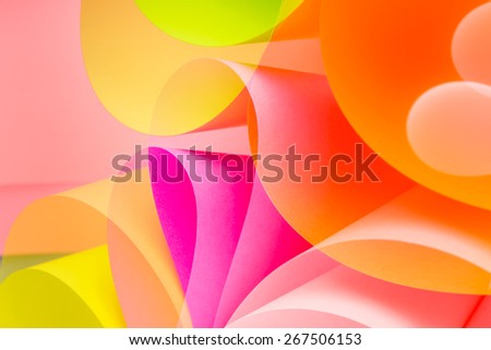 Color paper variety arc wave form. 