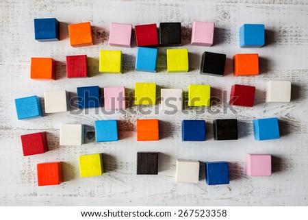 Colorful wooden blocks 