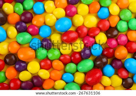 Colorful candies close-up