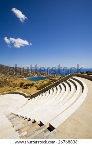 Ancient Greek Amphitheatre, Ios Island, Greece