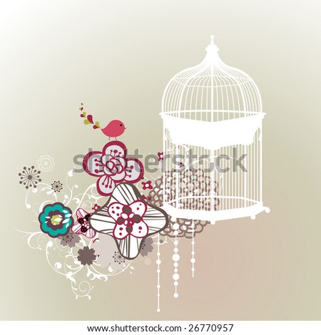 vintage bird cage design