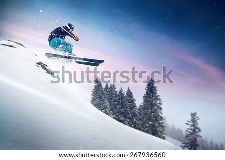 Ski Jump Royalty-Free Stock Photo #267936560