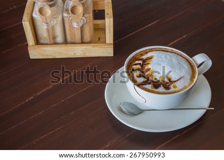 Coffee with white cup