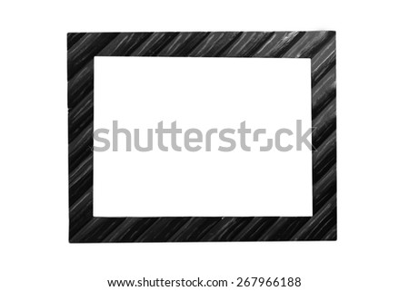 black and white square wooden frame
