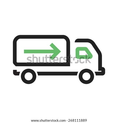 Truck, drive, vehicle, lorry icon vector image. Can also be used for eCommerce, shopping, business. Suitable for web apps, mobile apps and print media.