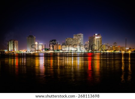 New Orleans Skyline at Night