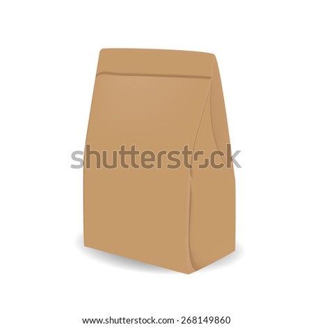 VECTOR PACKAGING: Brown bag packaging 