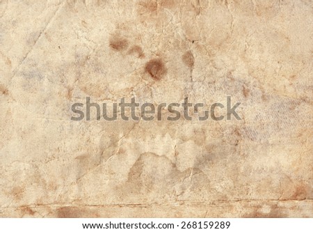 Old Vintage Paper Texture. Brown paper sheet. Royalty-Free Stock Photo #268159289