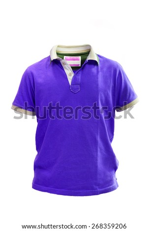 Little kids polo t shirt on white background