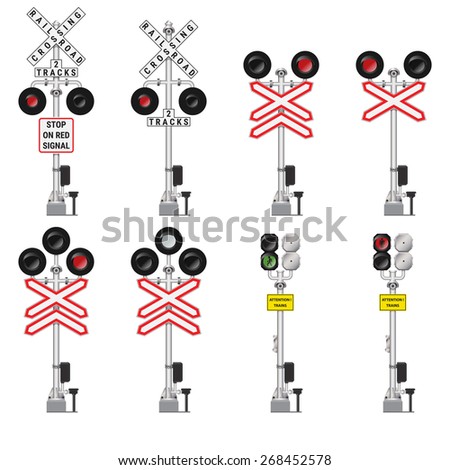 RAILROAD-CROSSING-EQUIPMENT Stock Vector Images - Avopix.com