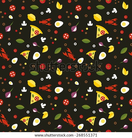pizza and food pattern