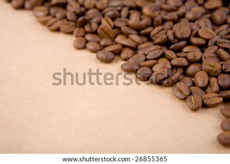 coffee on a paper with copyspace
