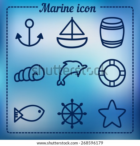 Vector Marine icons