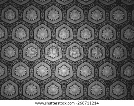 Textile cloth black and white