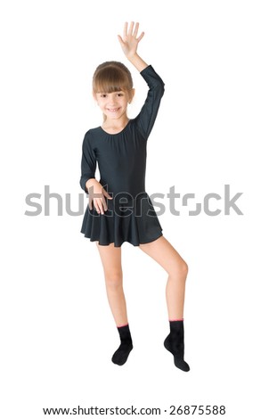 The small dancer in a black dress