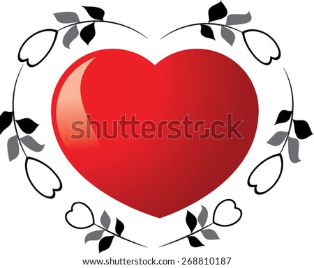 flowers with heart shape 