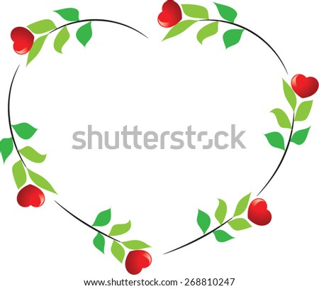 flowers with heart shape 