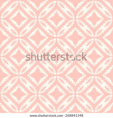 Vector seamless pattern. Stylish fabric print with abstract ragged design. Royalty-Free Stock Photo #268841348