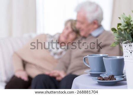Picture presenting happy senior marriage on retirement