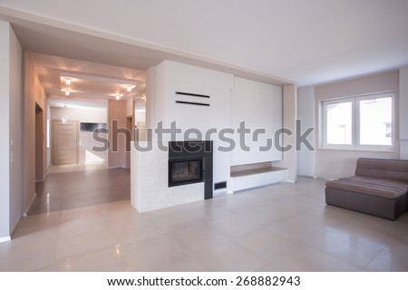 Picture of modern interior in luxury house