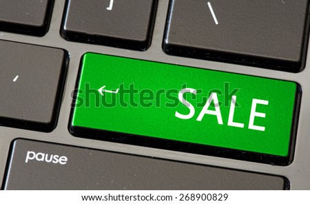 Keyboard with sale button