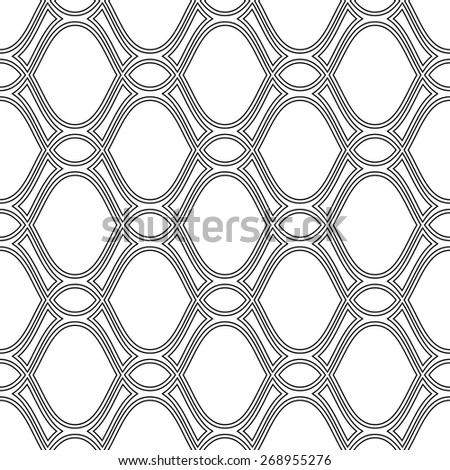 Geometric pattern. Seamless vector background. Abstract texture for wallpapers. Black and white colors