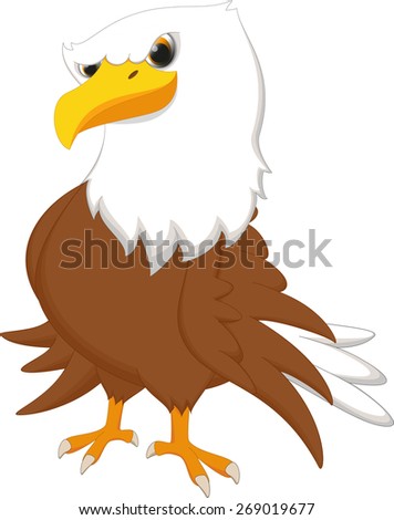 cute eagle cartoon