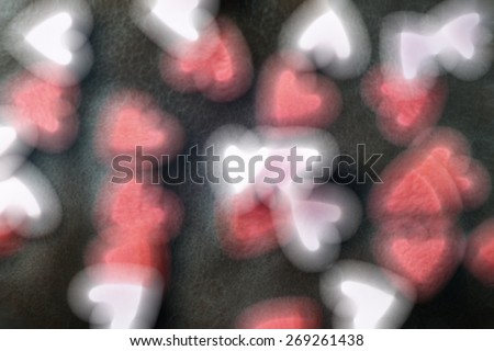 Lovely heart bokeh, used for background or backdrop concept.