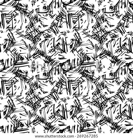  Doodle seamless pencil scribble pattern-model for design of gift packs, patterns fabric, wallpaper, web sites, etc.