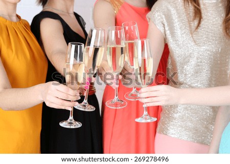 Girls have party celebration