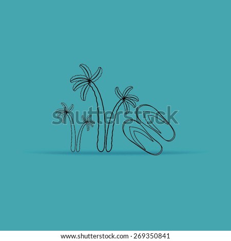 palm tree vector illustration