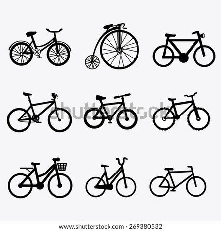 Bike design over white background, vector illustration.